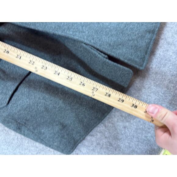 Vintage 80s Swiss Army Military Jacket Mens 46 Gray Wool Utility Outdoor WWII - Picture 4 of 8